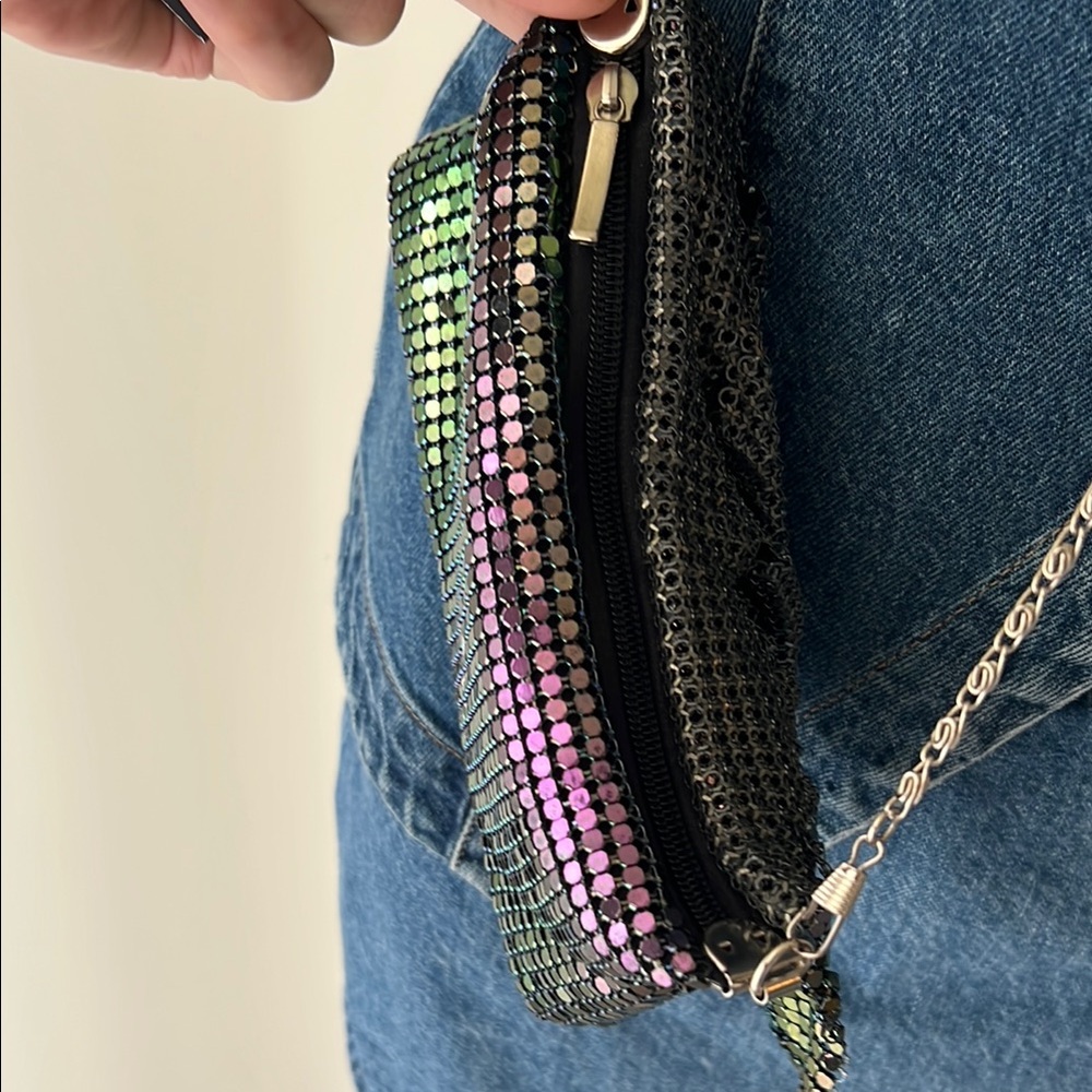 Pixie-Mood Iridescent Sequin Ruffle Mini Crossbod… - image 3